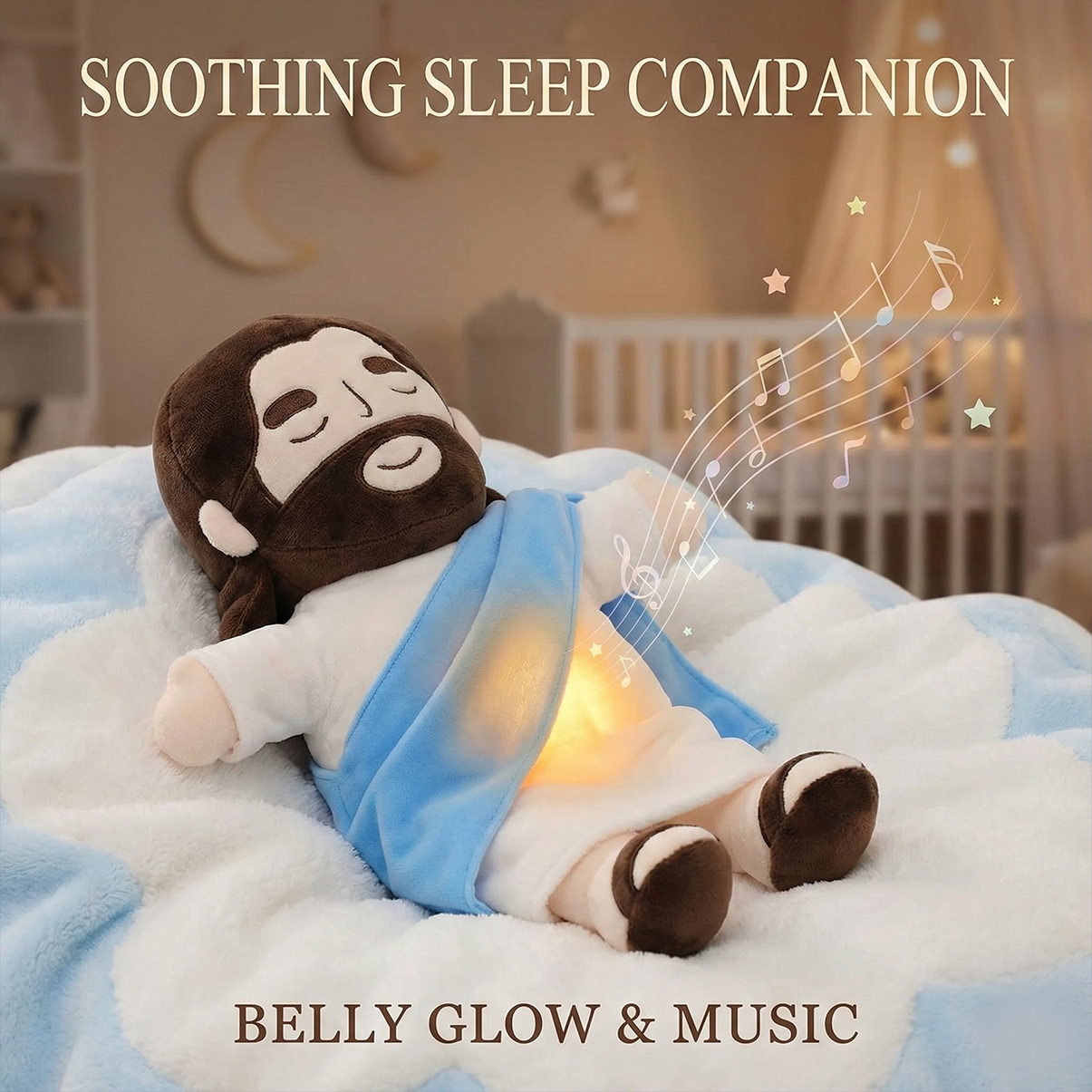 BlessedBestie Jesus Soothes Plush Doll