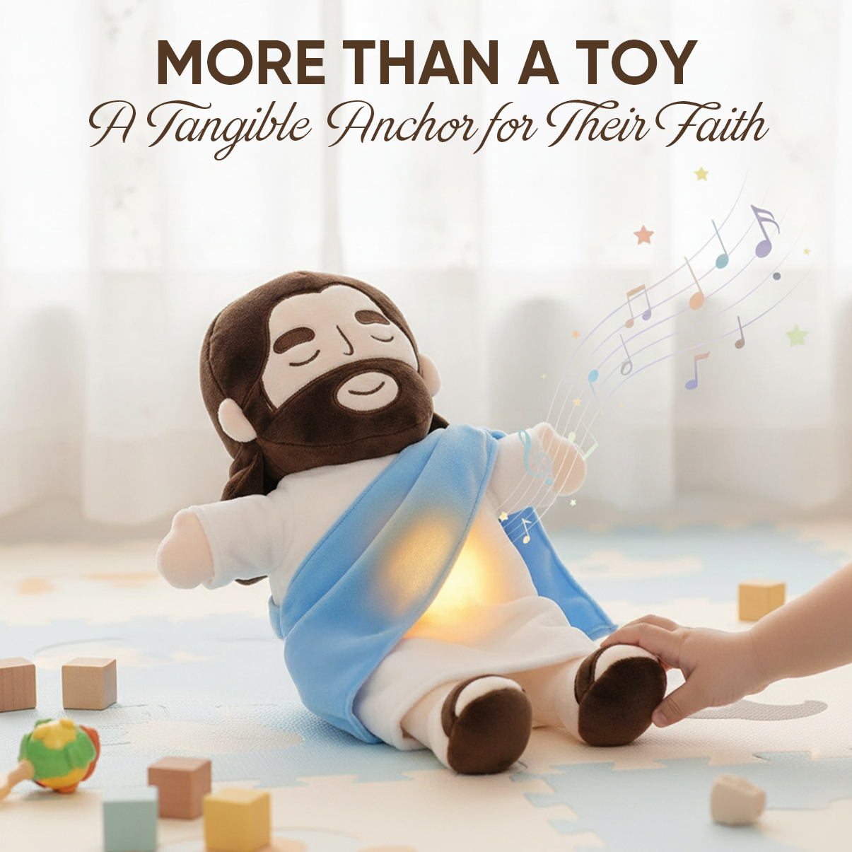 BlessedBestie Jesus Soothes Plush Doll