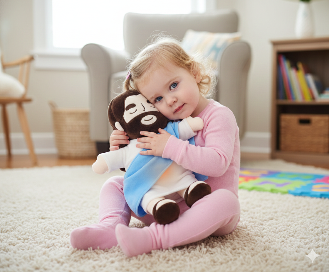 BlessedBestie Jesus Soothes Plush Doll