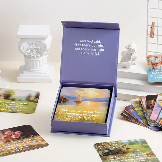 Inspirational Scripture Cards (50 Pack) - Daily Bible Prayer Gift Set