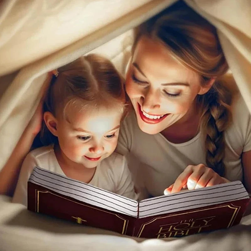 Cute Bible Plush Throw Pillow | Soft Memory Foam Religious Gift for Kids & Adults