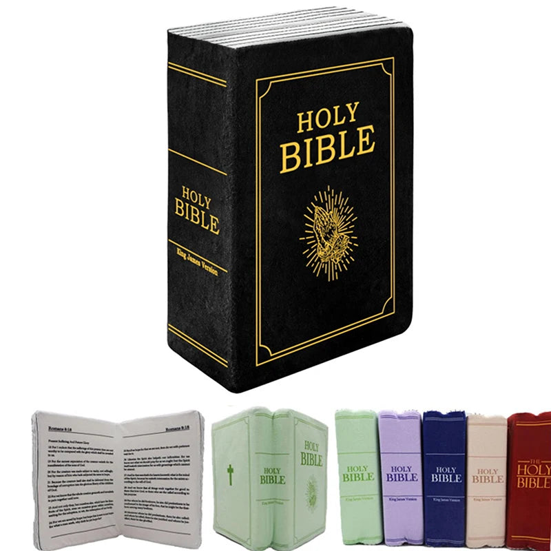 Cute Bible Plush Throw Pillow | Soft Memory Foam Religious Gift for Kids & Adults