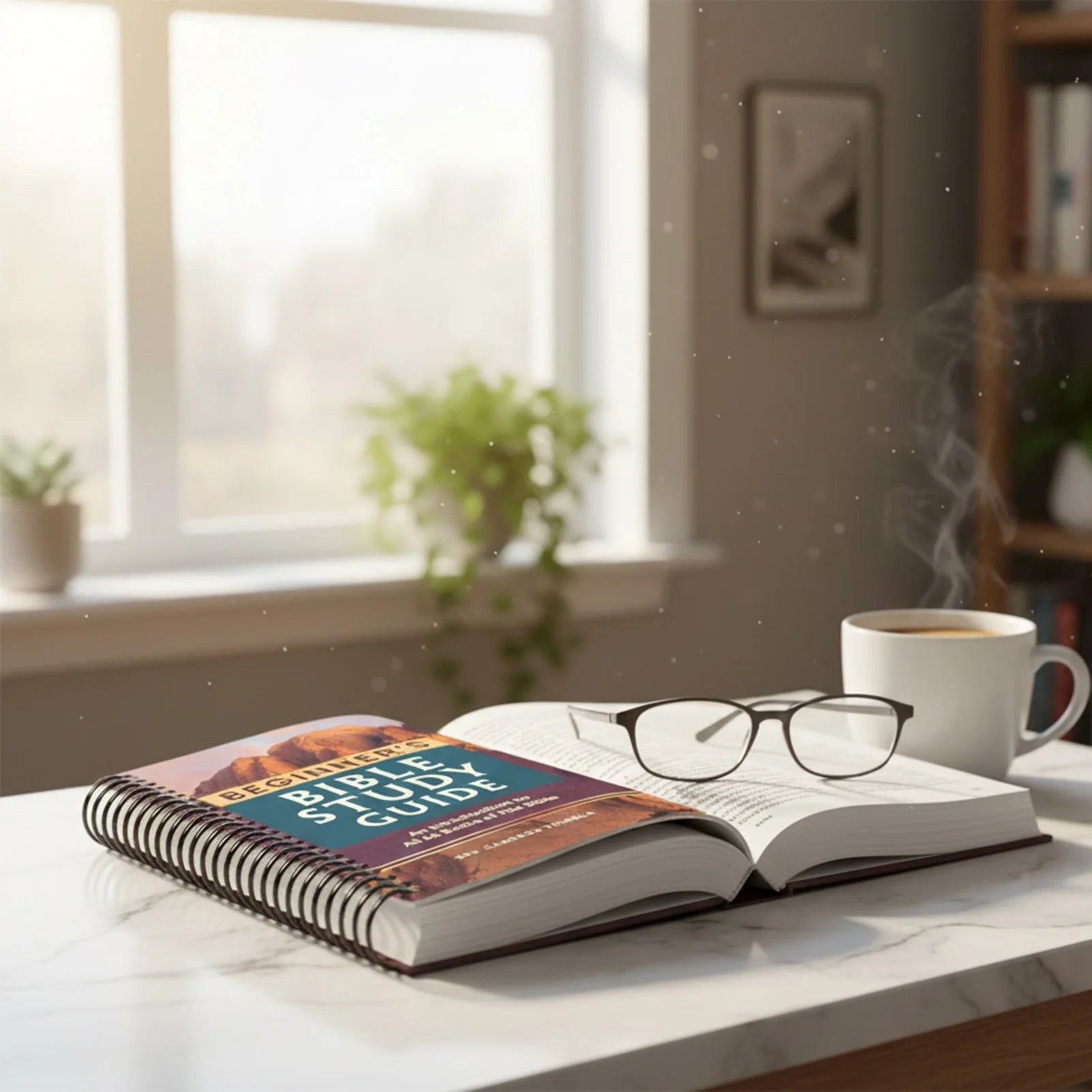 Bible Study Guide for Beginners: Mountain Cover Scripture Journal & Notes