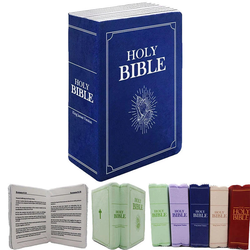 Cute Bible Plush Throw Pillow | Soft Memory Foam Religious Gift for Kids & Adults